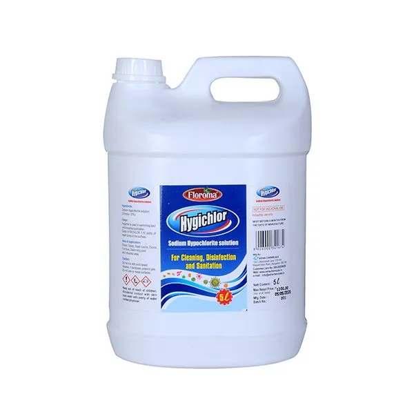 Floroma Hygichlor Sodium Hypochlorite (5L)