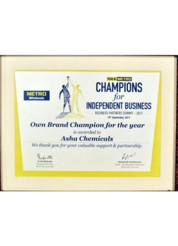 Champion of Independant Business Certificate By Metro cash _ carry
